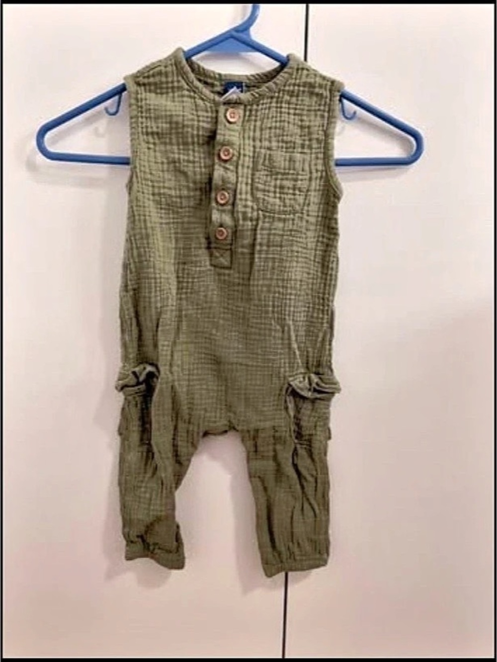 Gingham Romper in Green